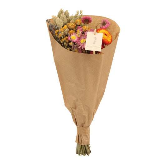 Droogbloemen set – 8x Field Bouquet Multi – 50 cm – Kleurrijke & duurzame decoratie